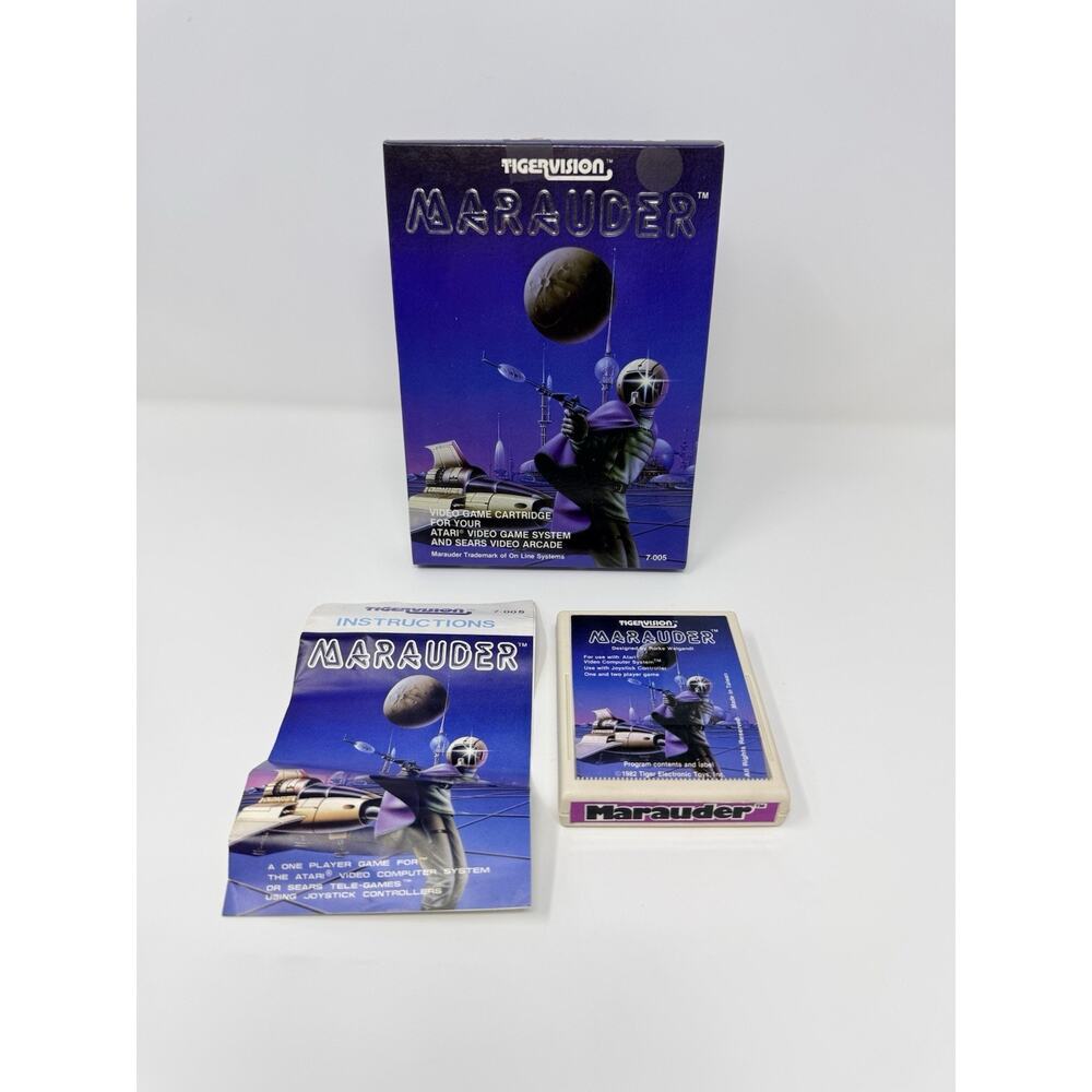 Marauder Atari 2600 Tigervision Complete CIB Tested Rare
